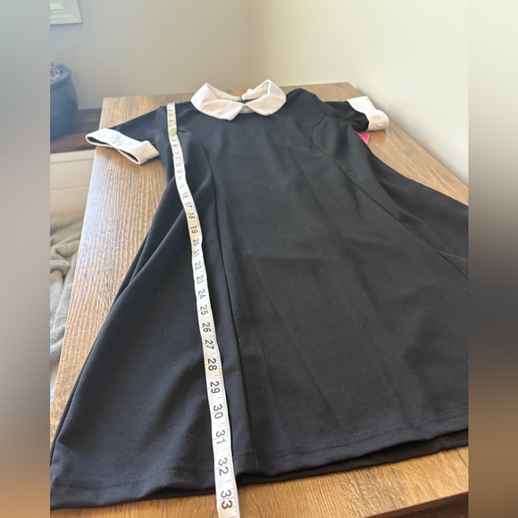 NWT Spirit Halloween Wednesday Addams Peter Pan Collar Dress - Large - Picture 8 of 11